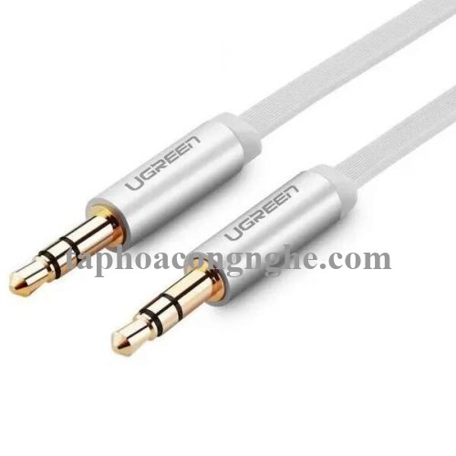 Ugreen 10767 5M màu Trắng Cáp âm thanh 2 đầu 3.5mm dương AV119 30010767